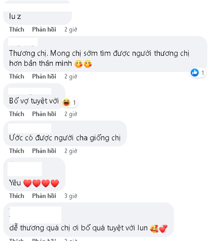 Ngoài những lời khen động viên cô nàng, một số khán giả còn thầm ước ao có một người bố tâm lí như Thiều Bảo Trâm