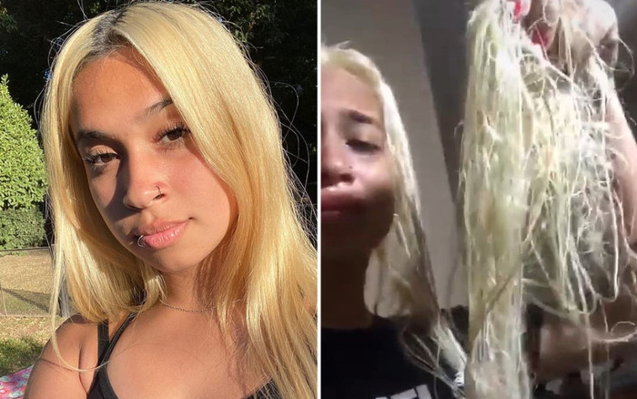 10X xinh đẹp suýt trọc đầu vì nhuộm tóc Ảnh 2