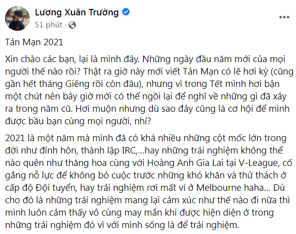 Cầu thủ Lương Xuân Trường tiết lộ sắp đón con gái đầu lòng Ảnh 2