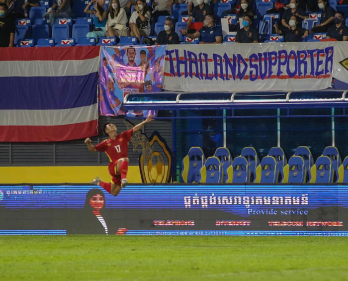 HLV Đinh Thế Nam thừa nhận U23 Thái Lan bỏ lỡ nhiều cơ hội nên chiến thắng 1-0 có sự may mắn đồng hành. Ảnh: VFF