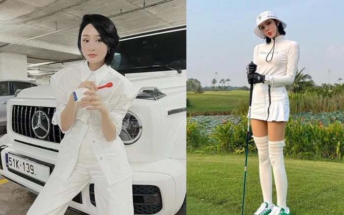 Fan bắt gặp Hiền Hồ đi tập golf giữa lúc vướng ồn ào với đại gia U60, mặt có vẻ hơi buồn? Ảnh 2
