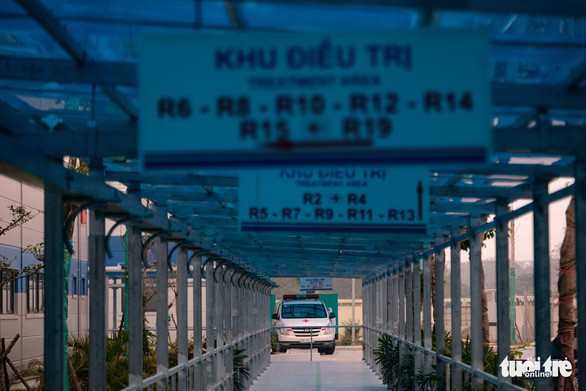 Bệnh viện điều trị bệnh nhân COVID-19 tại Hà Nội - Ảnh: NAM TRẦN