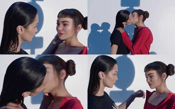  Lil Miquela xuất hiện trong đoạn clip ngắn 30 giây cùng chân dài đình đám Bella Hadid. Video 'khóa môi' của cả 2 khiến nhiều người sửng sốt vì quá chân chực.