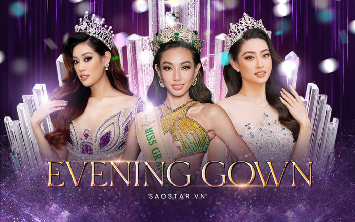 Thùy Tiên - Khánh Vân - Lương Thùy Linh thăng hoa với cực phẩm váy dạ hội lấy cảm hứng từ vương miện Ảnh 2