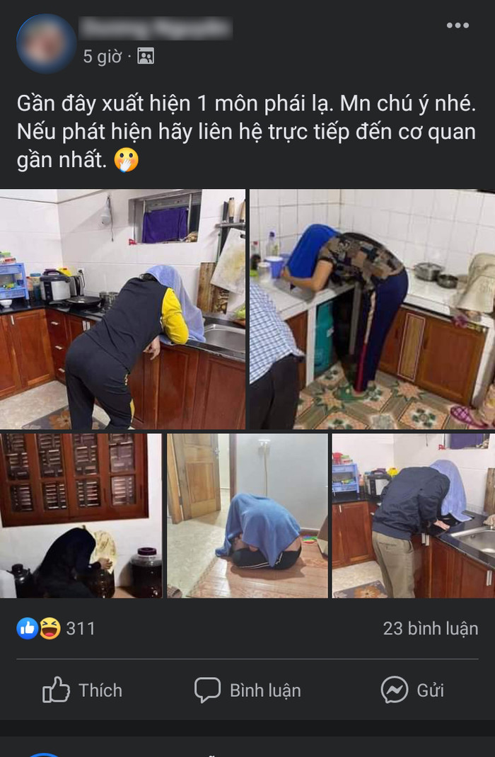 Bài viết được chia sẻ về 'môn phái lạ'? Ảnh: Facebook D.N.