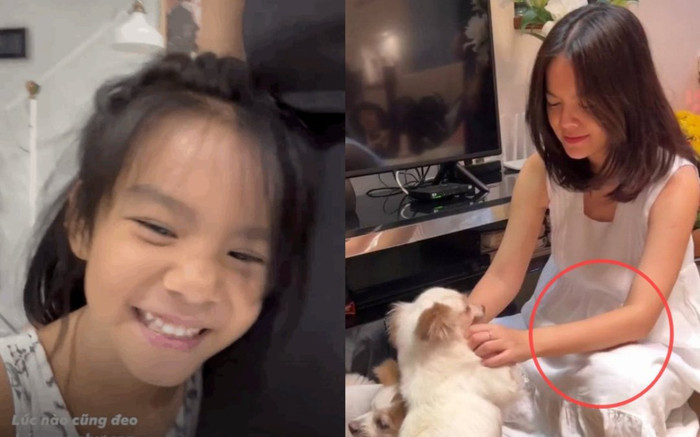 Phạm Quỳnh Anh vô tình để lộ vòng 2 to bất thường khi đang chơi đùa với con? Ảnh 2