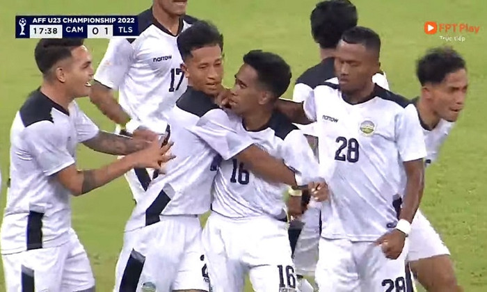 U23 Timor Leste đánh bại Campuchia để giành vé vào bán kết giải U23 Đông Nam Á.
