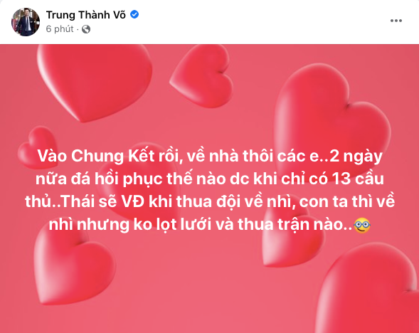 Nhạc sĩ Hoàng Bách cùng dàn sao Việt chúc mừng chiến thắng của ĐT U23 Việt Nam Ảnh 6