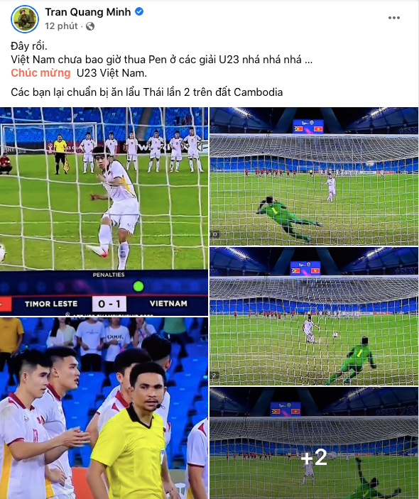 Nhạc sĩ Hoàng Bách cùng dàn sao Việt chúc mừng chiến thắng của ĐT U23 Việt Nam Ảnh 4