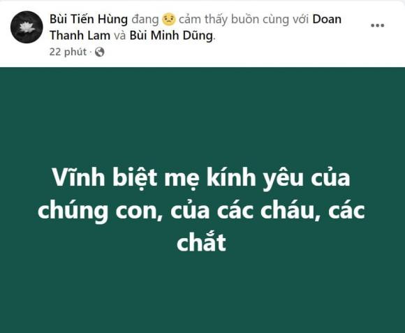 Diva Thanh Lam thông báo mẹ chồng mới qua đời, nhạc sĩ Quốc Trung cùng dàn sao Việt gửi lời chia buồn Ảnh 2