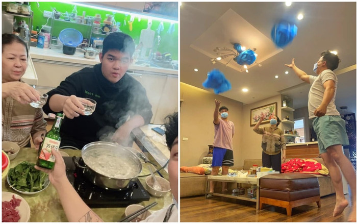 Cả nhà F0 nhưng lạc quan 'mở hội' tưng bừng tại nhà, netizen thích thú: 'Rồi chữa bệnh hay kỳ nghỉ dưỡng' Ảnh 2