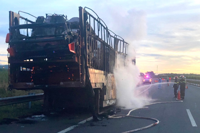 Hiện trường vụ cháy. Ảnh: Dân Trí