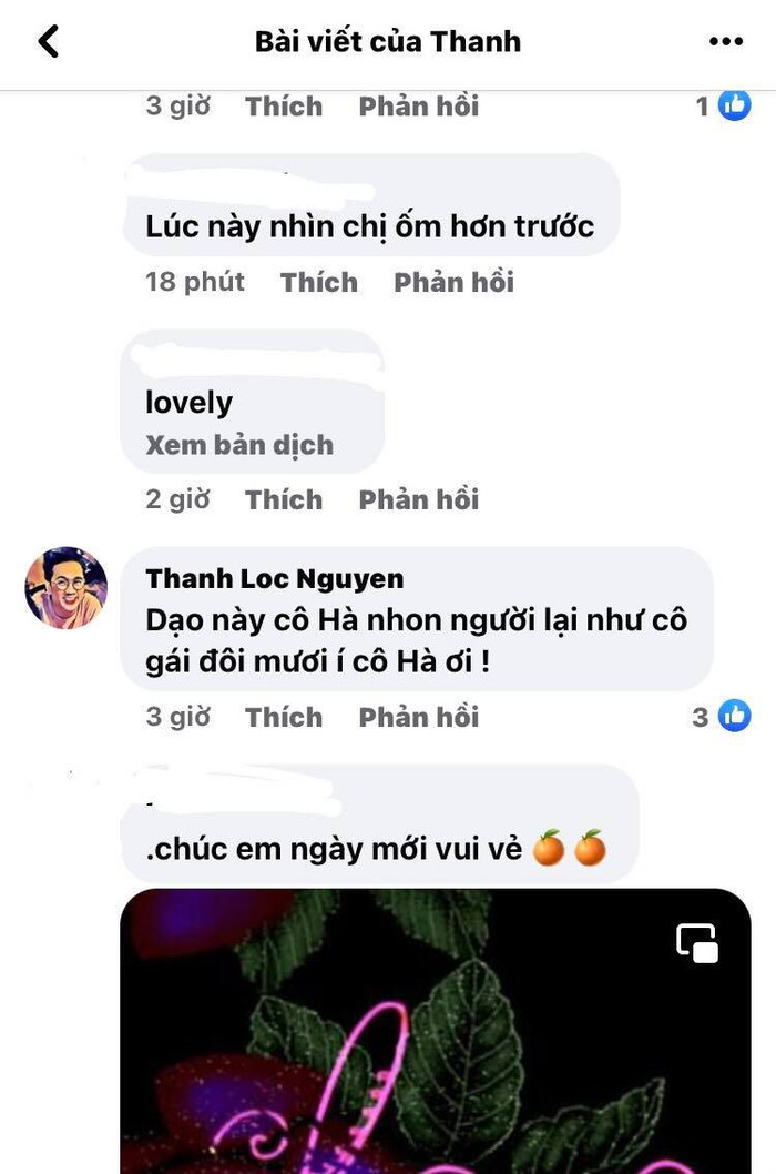  Diễn viên Thành Lộc không ngại dành những lời 'có cánh' cho nữ ca sĩ.