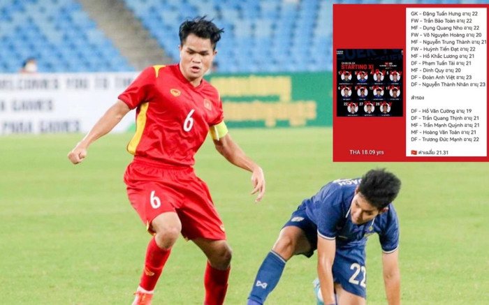 Ăn hiếp 'voi con' Thái Lan đến 2 lần, U23 Việt Nam bị soi lớn tuổi hơn đối thủ Ảnh 2