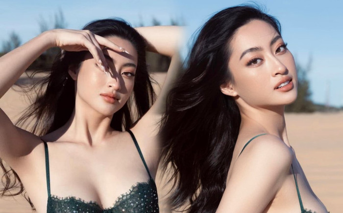 Lương Thùy Linh diện đồ ren phô dáng quá sexy: Quả là áp lực cho người kế nhiệm mùa giải 2022 Ảnh 2