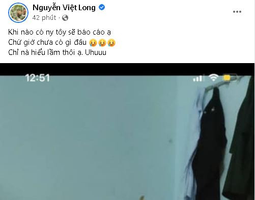 Bài đăng mới nhất của Mũi trưởng Long trên Facebook cá nhân