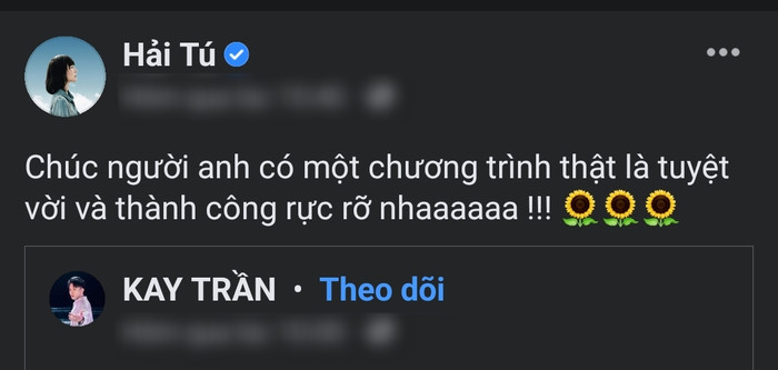 Chúc mừng Kay Trần nhưng Sơn Tùng và Hải Tú tiếp tục để lộ việc dùng ký hiệu cặp với nhau? Ảnh 3