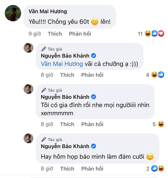 Tương tác của Văn Mai Hương và K-ICM.