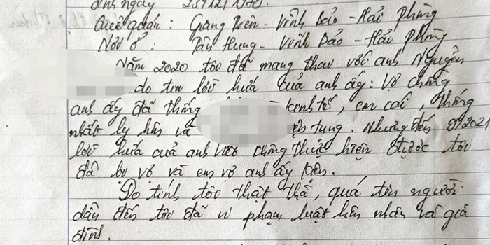Cô T. thừa nhận quan hệ bất chính với phụ huynh. Ảnh: Báo Thanh Niên 