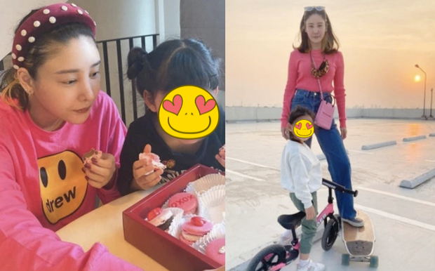 Bé Easter là con ruột của quản lý Kratik, được Tangmo nhận làm con nuôi năm 2018.