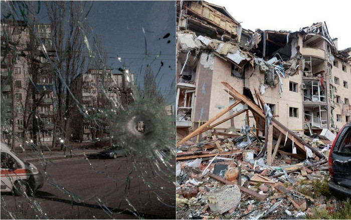 Cảnh đổ nát hoang tàn tại Ukraine sau nhiều ngày xung đột với Nga Ảnh 2