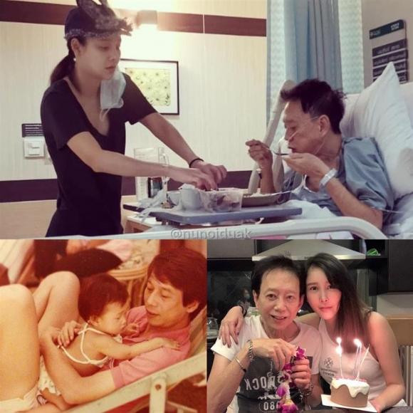 Tangmo gắn bó với bố ruột trong suốt tuổi thơ và quá trình trưởng thành