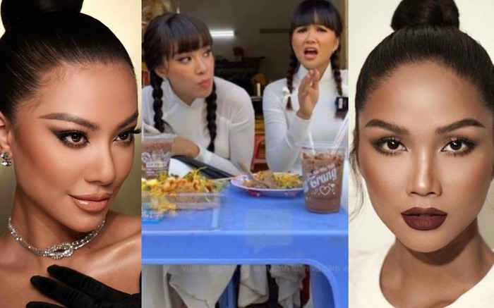 H'Hen Niê và Kim Duyên cùng diện tóc thắt bím nhưng lại bị fan trêu giống… búp bê ma Annabelle Ảnh 2