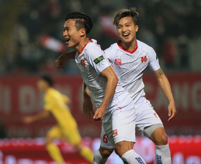 Hải Phòng hoà 1-1 Thanh Hoá để dẫn đầu V.League 2022. Ảnh: VPF