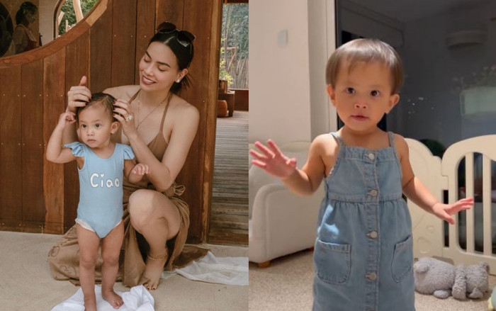 Mới hơn 1 tuổi, 'công chúa' Lisa đã bắt đầu líu lo khiến mẹ Hà Hồ 'muốn xỉu' Ảnh 2