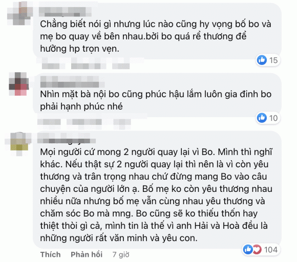 Bên cạnh những lời mong muốn Minh Hải quay trở lại bên Hoà Minzy, cũng có ý kiến mong mọi người tôn trọng quyết định của cặp đôi.