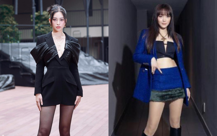 Cùng diện boots 'khổng lồ' kén dáng: Tiểu Vy ấn tượng, Minh Hằng 'thua đau' Ảnh 2