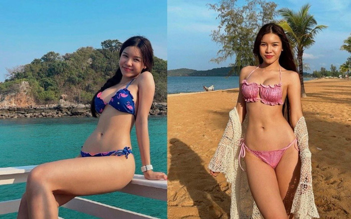 'Bản sao Ngọc Trinh' của thủ môn Đặng Văn Lâm thích diện bikini, khoe vòng một nóng bỏng Ảnh 2