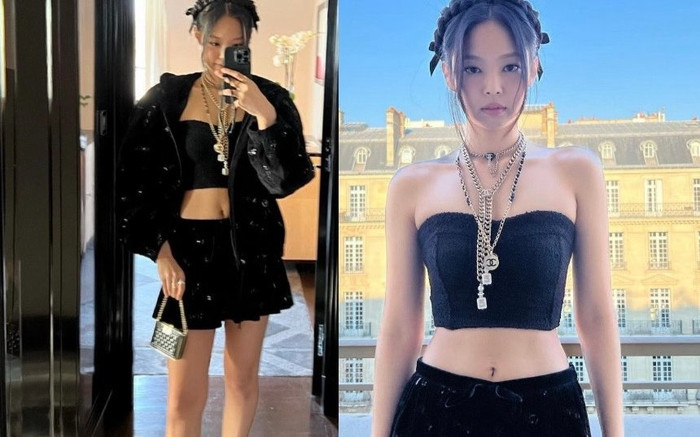 Jennie sải bước đậm chất tiểu thư tài phiệt dự show Chanel, không hổ danh 'Chanel sống' Ảnh 2