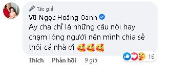 Nhưng ngay sau đó, nữ MC đã nhanh chóng lên tiếng đính chính để mọi chuyện không đi quá xa: 'Chỉ là những câu nói hay chạm lòng người nên mình chia sẻ thôi cả nhà ơi'