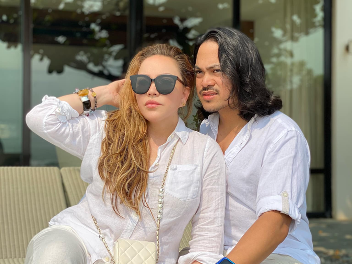 Thanh Hà và bạn trai cũ.