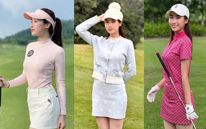 Đỗ Mỹ Linh xúng xính thời trang sân golf: Thoát mác 'Hoa hậu nghèo nhất Việt Nam' Ảnh 2