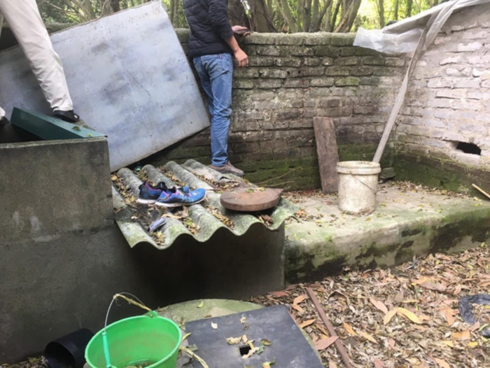 Khu vực phát hiện thi thể người đàn ông.