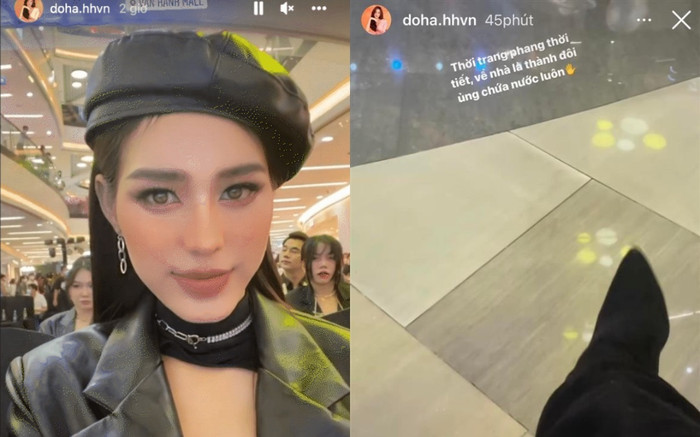 Lên đồ kín bưng giữa thời tiết nóng bức, Đỗ Thị Hà phải 'than trời' vì mồ hôi nhễ nhại Ảnh 2