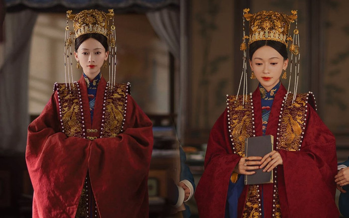 Trang phục tân nương của Ngô Cẩn Ngôn trong Thượng Thực, lộng lẫy là vậy nhưng vẫn bị chê phèn Ảnh 2