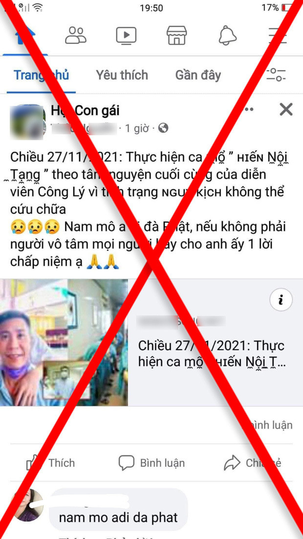 Xuất hiện tin đồn NSND Công Lý 'qua đời', MC Thảo Vân khóc nấc trong tang lễ khiến dân tình phẫn nộ Ảnh 3