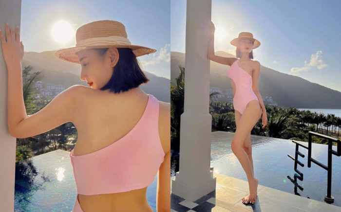 Lê Thúy diện đồ bơi khoe body đầy đủ 'điện nước', quá khứ gầy nhẳng đã rời xa Ảnh 2