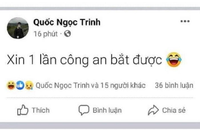 Thanh niên chơi ngông lên Facebook 'xin một lần Công an bắt được' và cái kết Ảnh 2