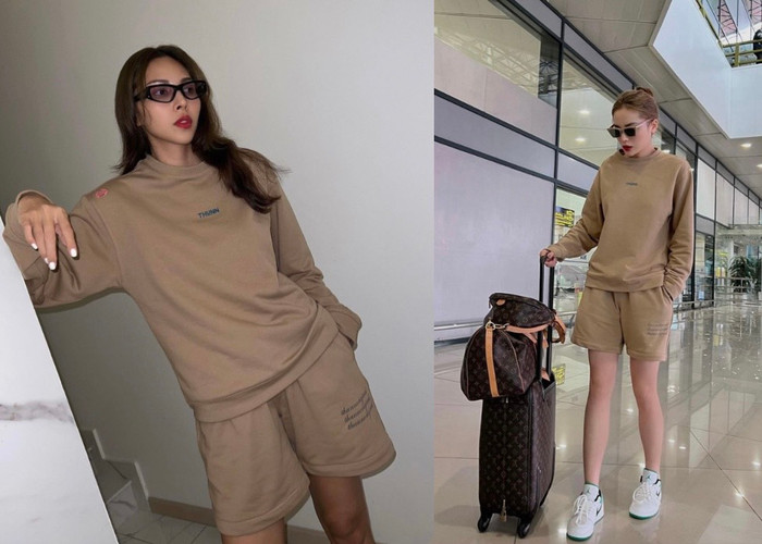 Thời trang 'hai mà một' của hai người đẹp.