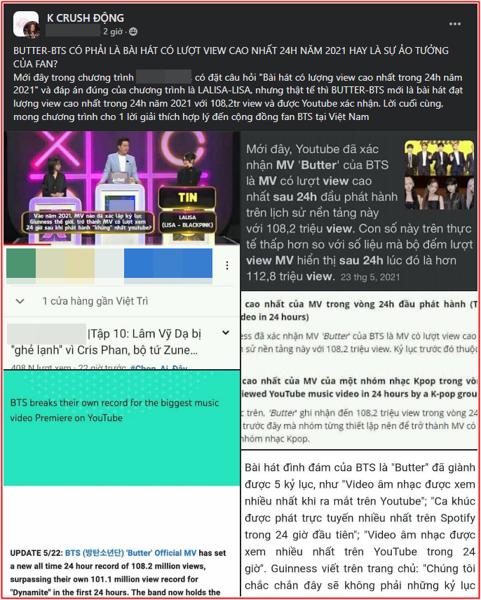 Gameshow Việt bị ARMY tố đưa sai lệch thông tin về BTS, khiến Lisa (BlackPink) bị công kích Ảnh 4