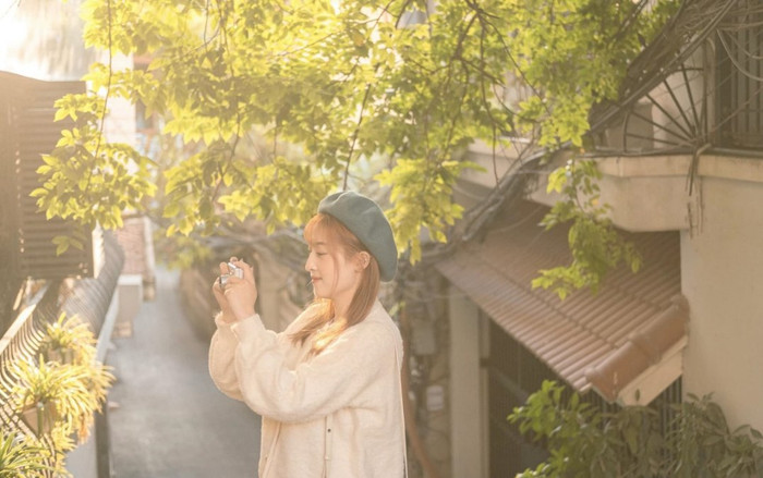 Loạt ảnh 'sống ảo' cực xịn tại con dốc đẹp tựa phim Hàn Quốc ở làng Yên Phụ, Tây Hồ Ảnh 2