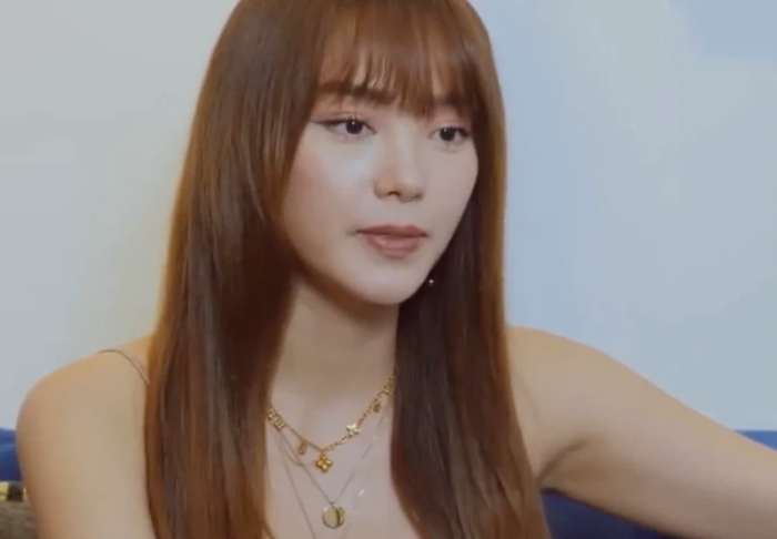 Hình ảnh Minh Hằng trong clip chia sẻ về bạn trai trước đây.