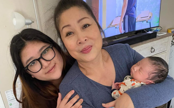 NSND Hồng Vân hào hứng khoe cháu ngoại 6 tuần tuổi đã có thể... 'huýt sáo' Ảnh 2