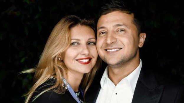 Vợ chồng Tổng thống Ukraine Volodymyr Zelensky.