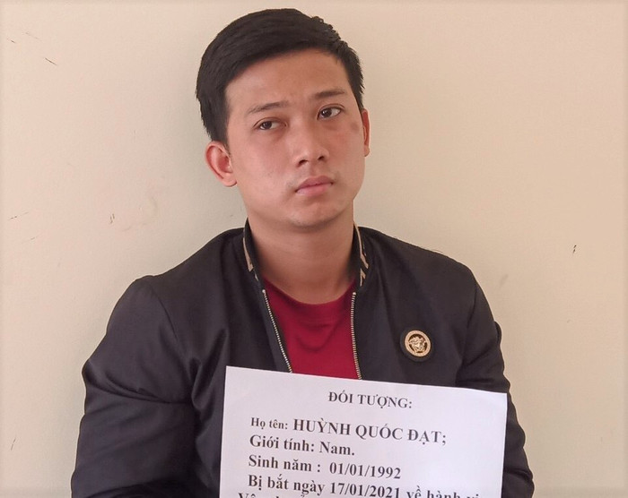 Đối tượng Huỳnh Quốc Đạt. Ảnh: Báo Thanh Niên