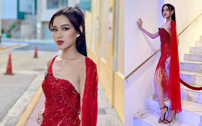 Đỗ Thị Hà tiếc nuối diện lại váy đỏ 'lỡ hẹn' với Miss World 2021 Ảnh 2